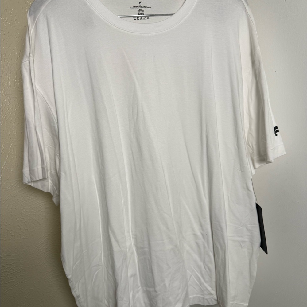NWT Fabletics Men's White The 24-7 Tee